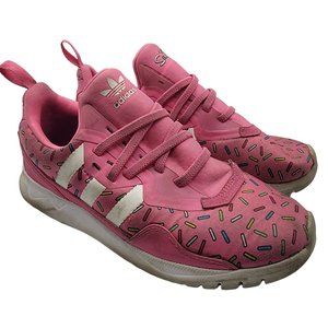 Adidas Originals Flex shoes x The Simpsons Pink Donut Unisex Kids Size 2.5
